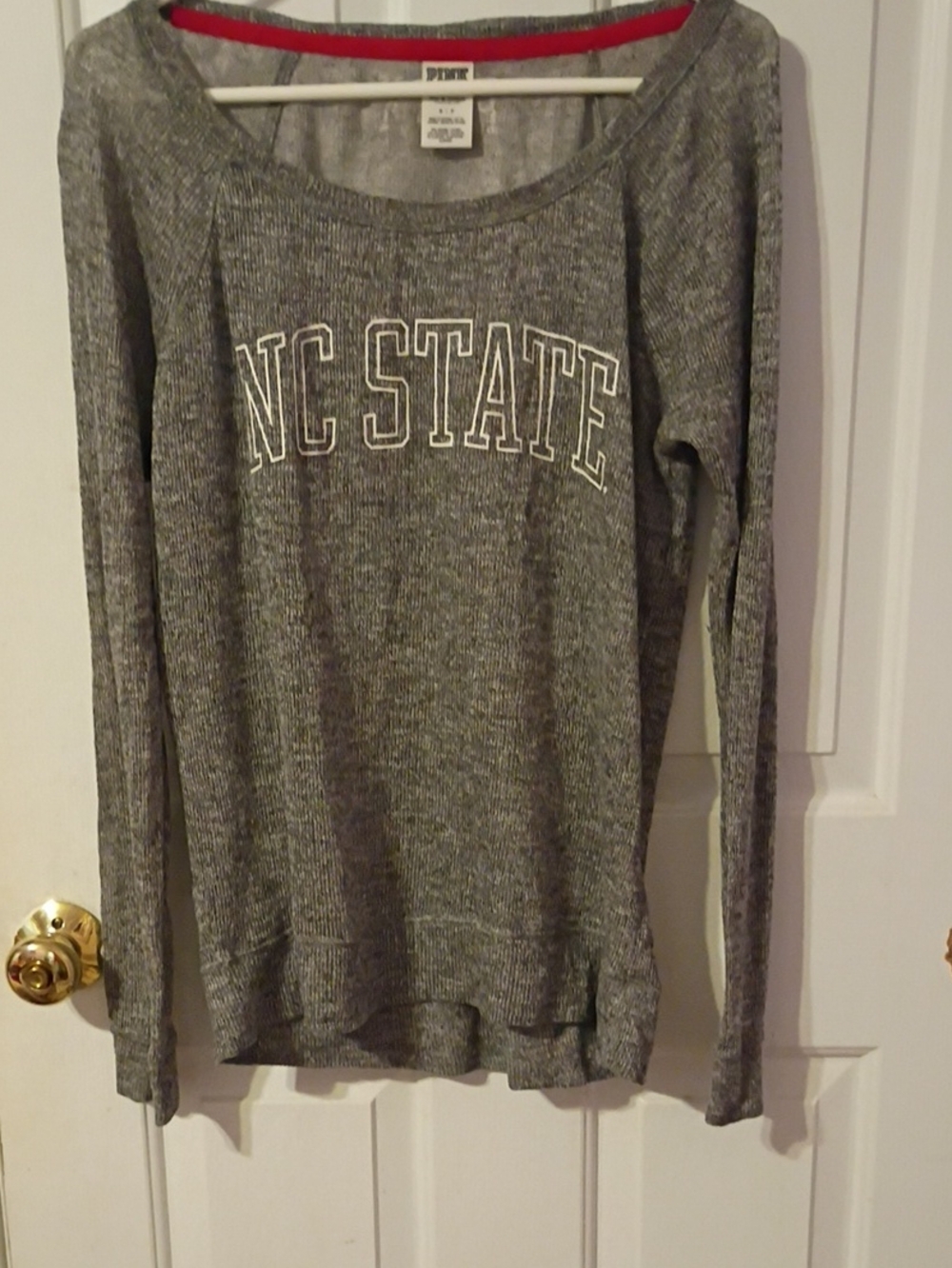 PINK Victoria's Secret NC State Women's Gray Lightweight Sweatshirt